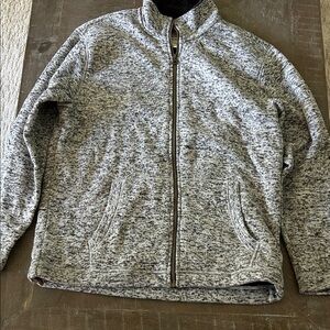 Weatherproof Gray Zip Up Sweater